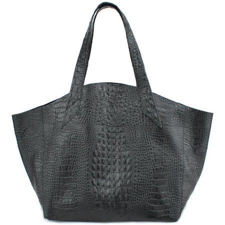 Сумка Poolparty fiore-crocodile-black