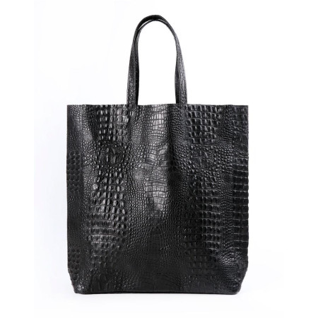 Сумка Poolparty leather-city-croco-black