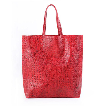 Сумка Poolparty leather-city-croco-red