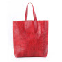 Сумка Poolparty leather-city-croco-red Сумка Poolparty leather-city-croco-red
