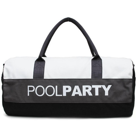 Сумка Poolparty gymbag-white-grey-black