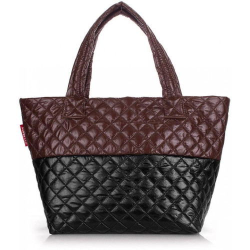 Сумка Poolparty broadway-quilted-brown-black Сумка Poolparty broadway-quilted-brown-black