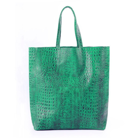 Сумка Poolparty leather-city-croco-green
