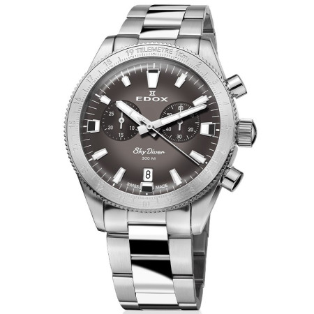 Часы Edox Skydiver Chronograph 10116 3 GRIDN