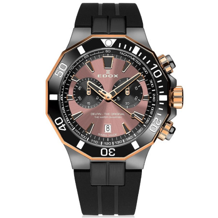 Часы Edox Delfin The Original Chronograph 10112 357GRNCA BRNR