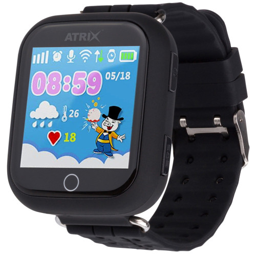 Смарт-часы ATRIX Smartwatch iQ100 Touch Black (У2)