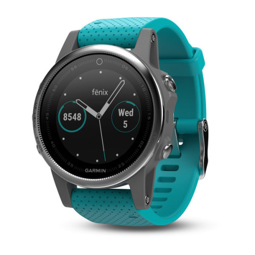 Смарт-часы Garmin fenix 5S Sil&turquoise (010-01685-01)