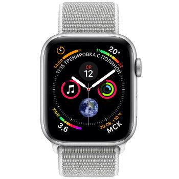 Смарт-часы Apple Watch Series 4 44mm Silver Aluminium Case with Seas...