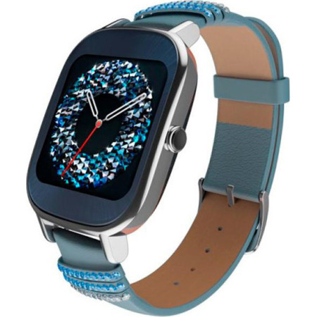 Смарт-часы ASUS ZenWatch 2 WI502Q Leather Swarovski edition Silver
