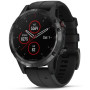 Смарт-часы Garmin fenix 5 Plus,Sapphire,Black w/Black Band,GPS (010-...
