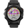Смарт-часы Garmin fenix 5 Plus,Sapphire,Black w/Black Band,GPS (010-...