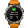 Смарт-часы Garmin fenix 5 Plus,Sapphire,Titanium w/Spark Orange Band... Смарт-часы Garmin fenix 5 Plus,Sapphire,Titanium w/Spark Orange Band...