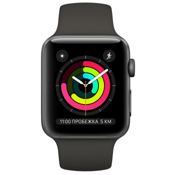 Смарт-часы Apple Watch Series 3 42mm Space Grey Aluminum Case with G...