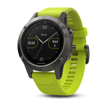 Смарт-часы Garmin fenix 5 SlateGrey yellow(010-01688-02)