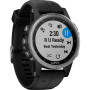 Смарт-часы Garmin fenix 5S Plus,Glass,Silver w/Black Band,GPS (010-0...