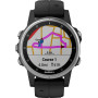 Смарт-часы Garmin fenix 5S Plus,Glass,Silver w/Black Band,GPS (010-0...