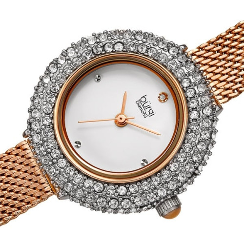 Часы Burgi Diamond and Swarovski Crystal MR228.02