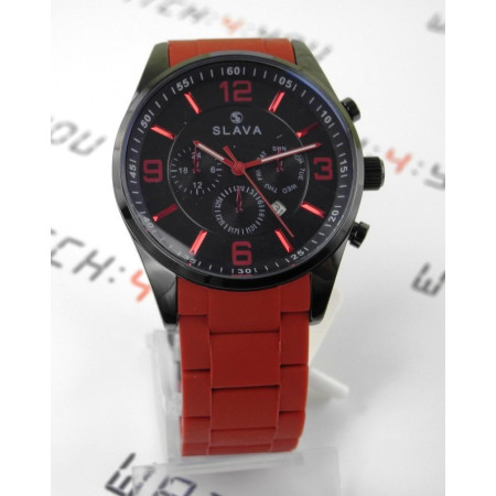 Часы Slava SL10190BKRED