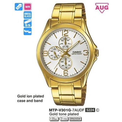 Часы Casio MTP-V301G-7A (A) Часы Casio MTP-V301G-7A (A)