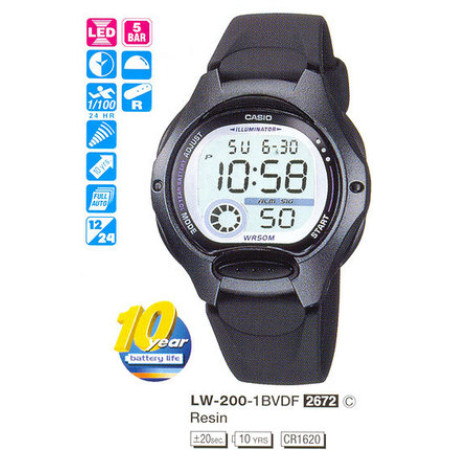 Часы Casio LW-200-1BVEF
