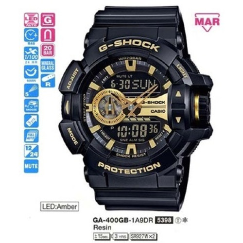 Часы Casio GA-400GB-1A9ER Часы Casio GA-400GB-1A9ER