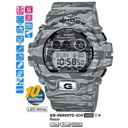 Часы Casio GD-X6900TC-8ER