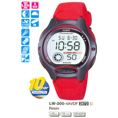 Часы Casio LW-200-4AVEF