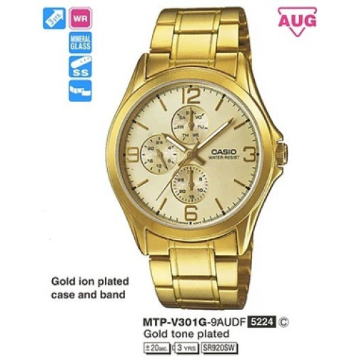 Часы Casio MTP-V301G-9A (A) Часы Casio MTP-V301G-9A (A)