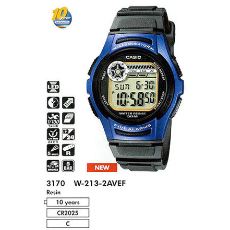 Часы Casio W-213-2A
