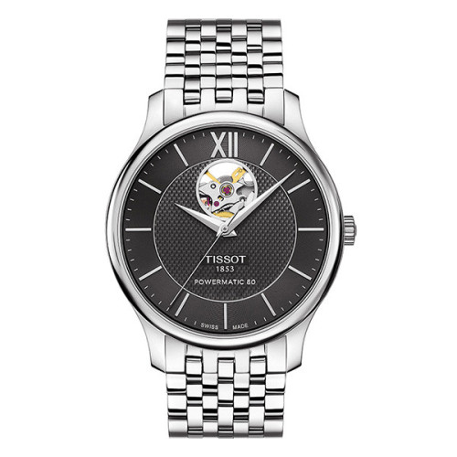 Часы Tissot Tradition Powermatic 80 Open Heart T063.907.11.058.00