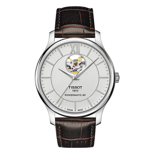 Часы Tissot Tradition Powermatic 80 Open Heart T063.907.16.038.00