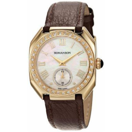 Часы Romanson RL1208QLGD WH BROWN